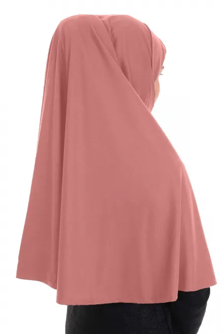 Pratik Namaz Örtüsü Elbise Jarse Gül Kurusu