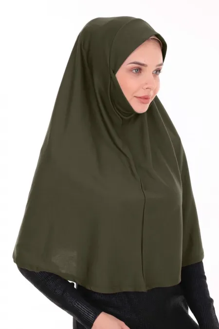 Pratik Namaz Örtüsü Elbise Jarse Haki