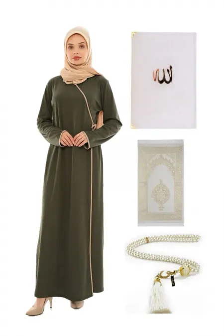 Namaz Elbisesi Seccade Inci Tesbih Yasin Namaz Set