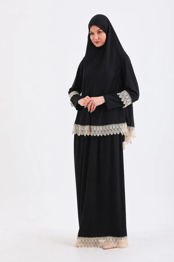 ROBE DE PRIÈRE DEUX PIÈCES ANTIDÉRAPANTE AVEC JUPE