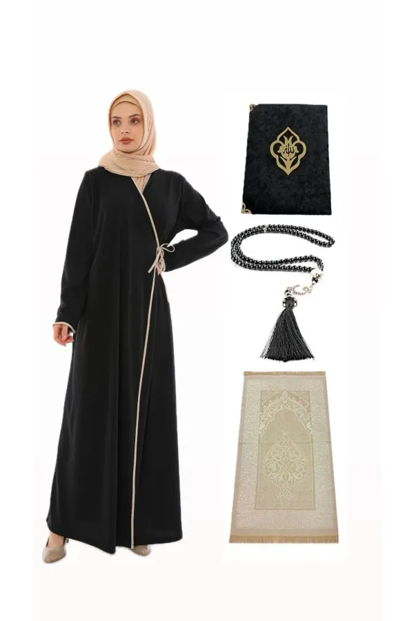 Namaz Elbisesi Seccade Inci Tesbih Yasin Namaz Set