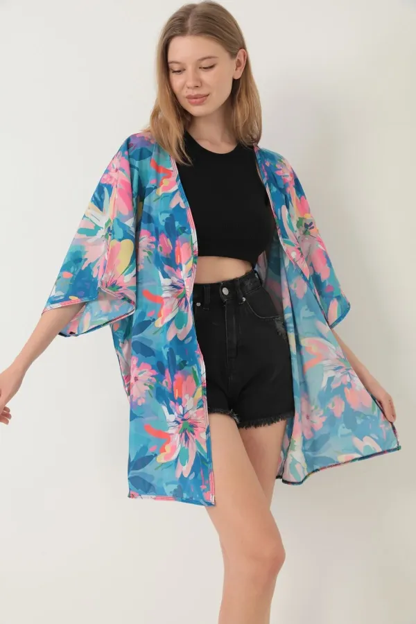 Pareo Beach Dress Kimono Patterned