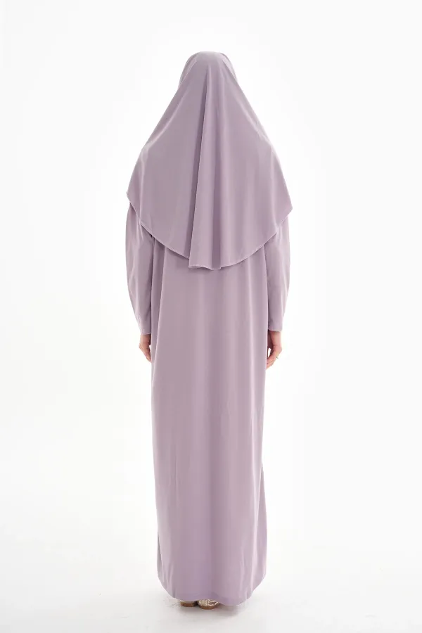 Tek Parça Namaz Elbisesi Boydan Giymeli