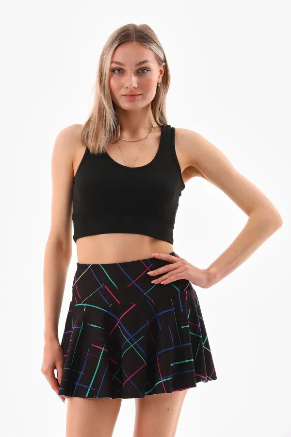 Ruffled Shorts Skirt, Sport Skirt, Swim Shorts