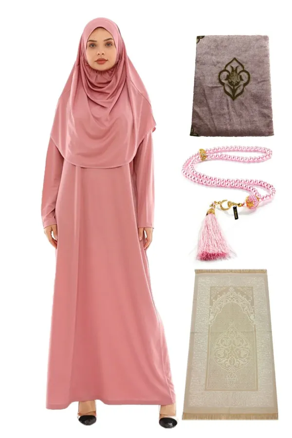 Prayer Dress, Prayer Mat, Pearl Rosary Set Prayer Dress, Prayer Mat, Pearl Rosary Set
