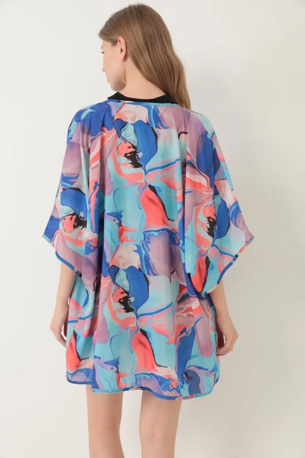 Pareo Beach Dress Kimono Patterned