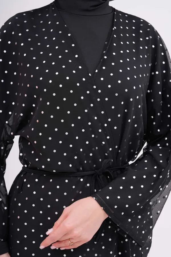 Tesettür Mayo üzerine Desenli Pareo