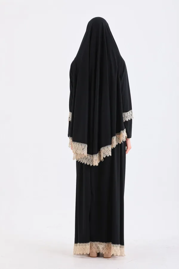 ROBE DE PRIÈRE DEUX PIÈCES ANTIDÉRAPANTE AVEC JUPE