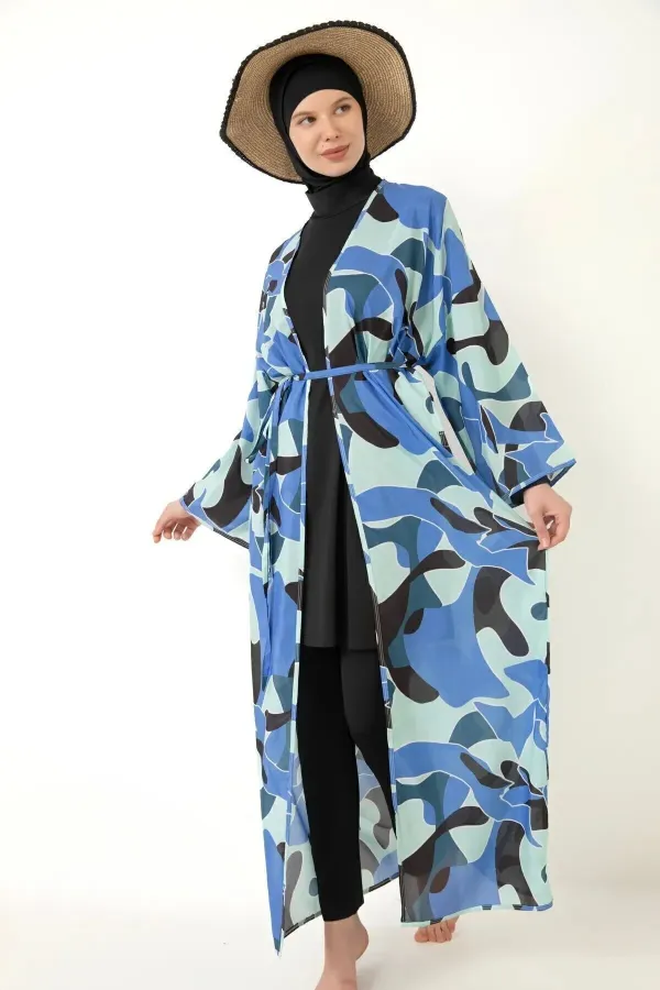 Pareo Fully Covered Hijab Swimsuit Made of Lycra Fabric Pareo Fully Covered Hijab Swimsuit Made of Lycra Fabric