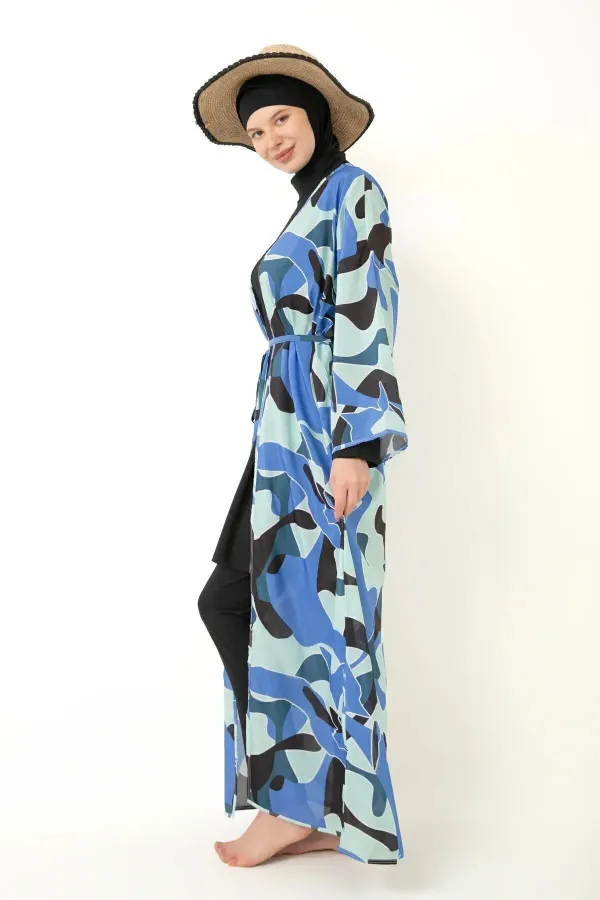 Pareo Fully Covered Hijab Swimsuit Made of Lycra Fabric Pareo Fully Covered Hijab Swimsuit Made of Lycra Fabric