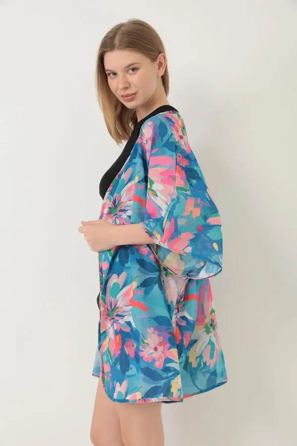 Pareo Beach Dress Kimono Patterned