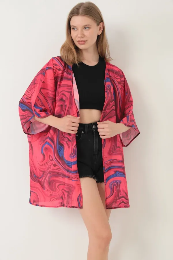 Pareo Beach Dress Kimono Patterned