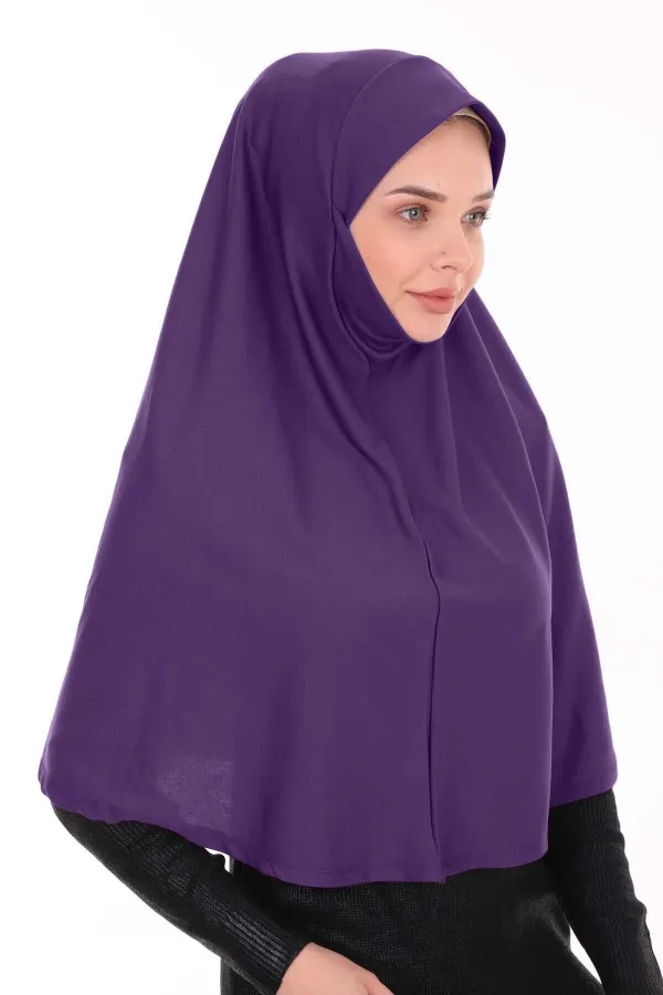 Pratik Namaz Örtüsü Elbise Jarse Mor