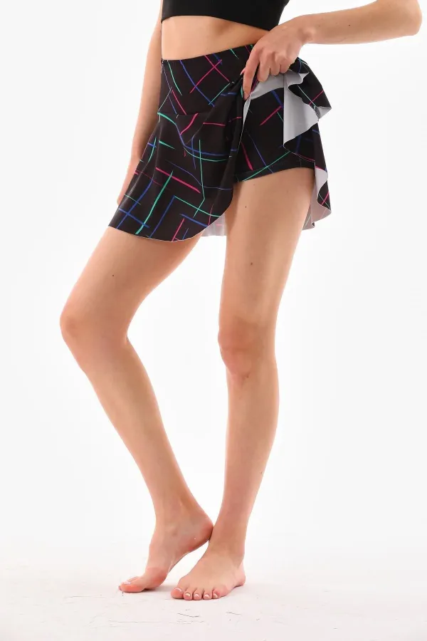 Ruffled Shorts Skirt, Sport Skirt, Swim Shorts