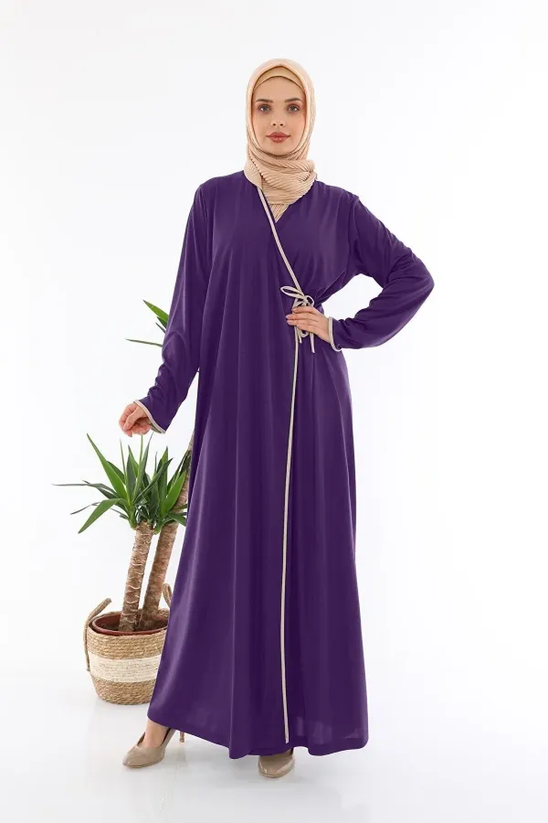 Robe de prière à nouer sur le côté, violette