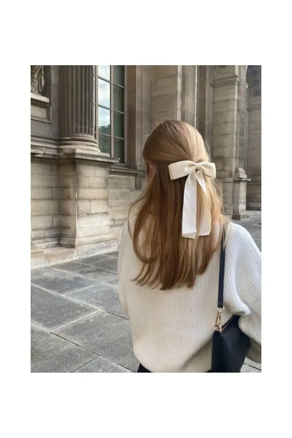 Nœud papillon à fermoir automatique en satin