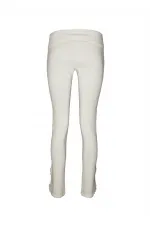 Skinny Dantel Pantolon - Kırık Beyaz