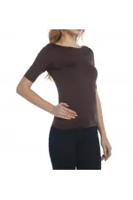 Basic Tişört - Kahverengi