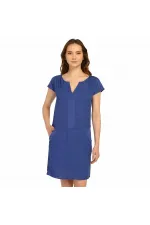 Şifon Elbise - Mavi