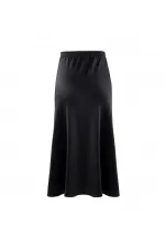 Saten Uzun Etek - Siyah