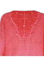 Lace Tunic - Pomegranate Flower