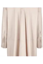 Chemise longue et confortable - Beige