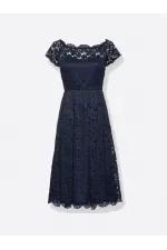 Dantelli Elbise - Lacivert