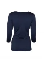 3/4 Kollu Tişört - Lacivert