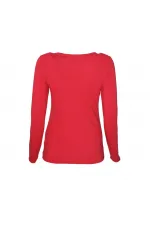 Uzun Kollu Tişört - Kırmızı