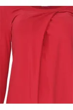 Uzun Kollu Tişört - Kırmızı