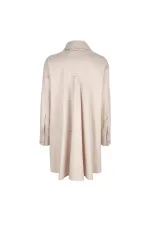 Chemise longue et confortable - Beige