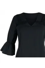 Dantelli Elbise - Lacivert