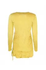 Dantelli Bluz - Sarı