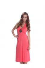 Taşlı ve Boncuklu Elbise - Narçiçeği