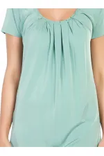 Kısa Kollu Tişört - Nane Yeşili