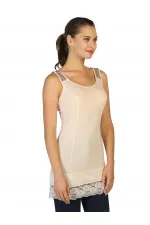 Dantelli Payetli Bluz - Kayısı