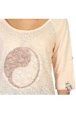 Dantelli Payetli Bluz - Kayısı