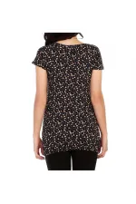 Puantiye Tişört - Mavi