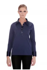 Uzun Kollu Tişört - Lacivert