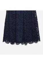 Dantelli Elbise - Lacivert