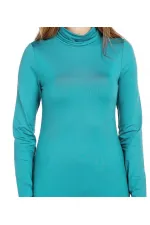 Balıkçı Yaka Tişört - Turkuaz