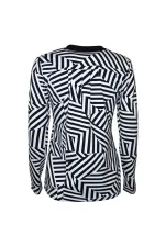 Yumuşak Esnek Form Bluz - Çizgili