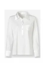 Uzun Kollu Tişört - Beyaz