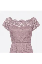 Dantelli Elbise - Leylak