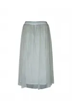 Şifon Etek - Gri