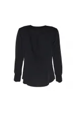 Zamansız Şifon Bluz - Siyah