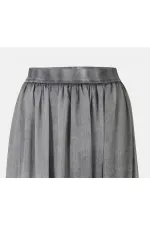 Jupe en mousseline grise