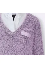 Gömlek ve Kazak - Gül Kurusu