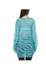 Tunique de plage en soie - Turquoise