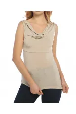 Feminen Degaje Tişört - Taş